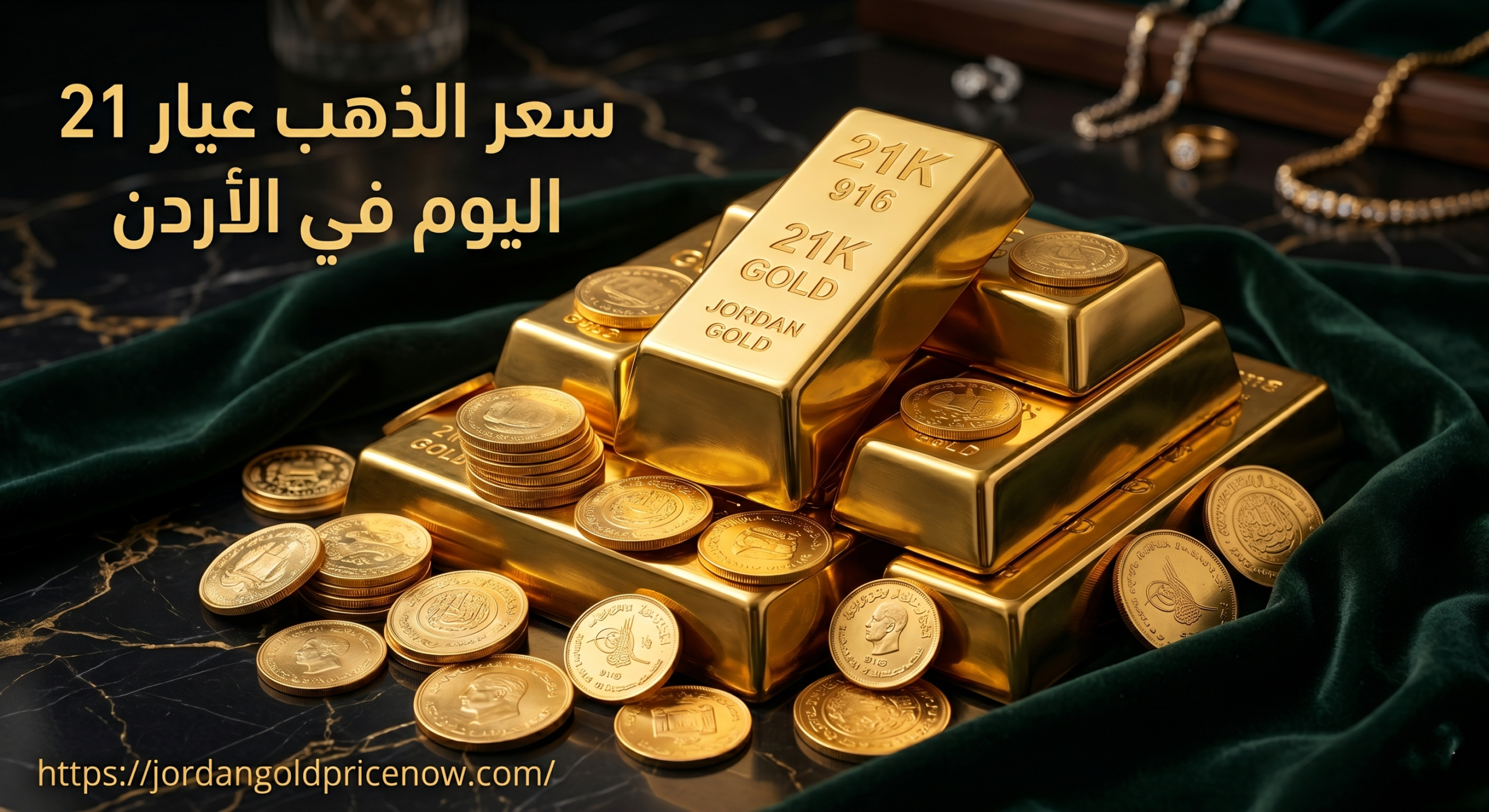 سعر الذهب عيار 21 اليوم في الاردن